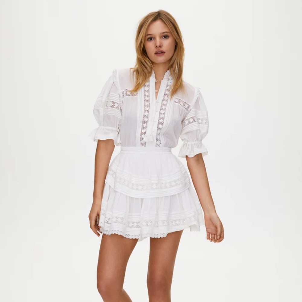 Aritzia Sunday best peace dress white espace XS